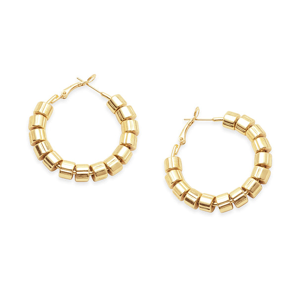 Golden Head Trail Earrings - Myra USA