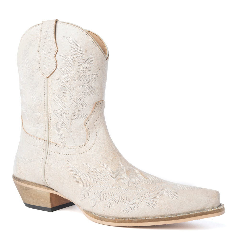 Desert Pearl Ankle Boots in Cream - Myra USA