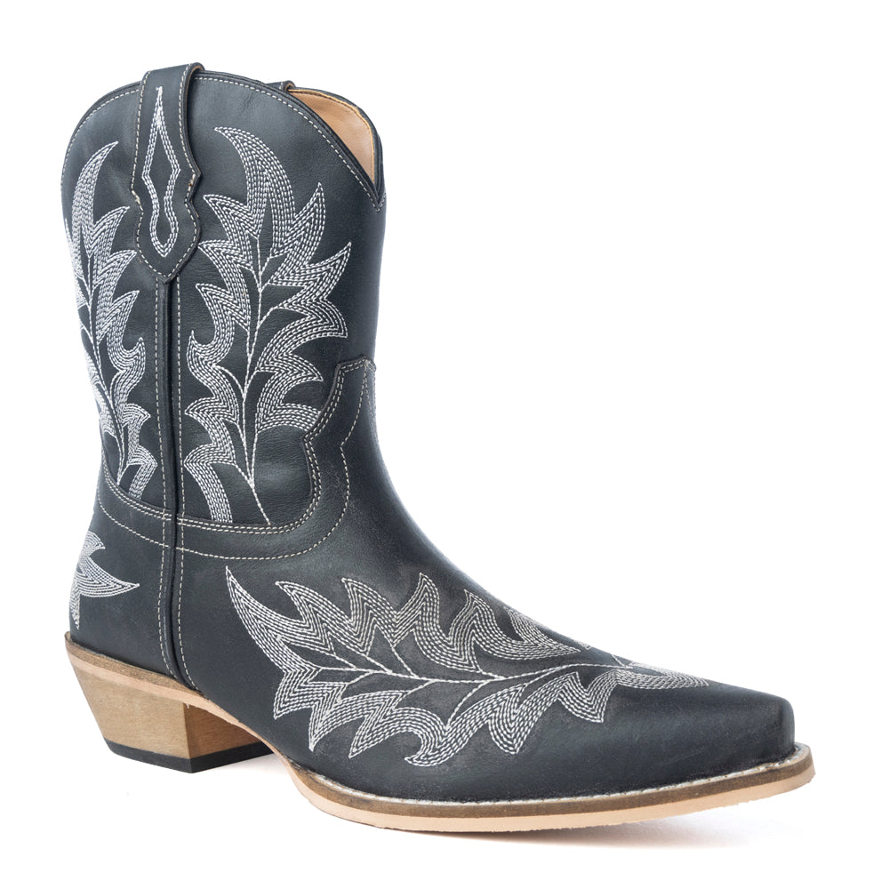Desert Pearl Ankle Boots in Coal Black - Myra USA