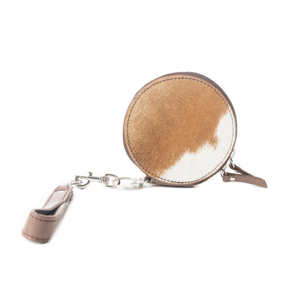Mesa Halo Hairon Coin Pouch in Mocha Marble