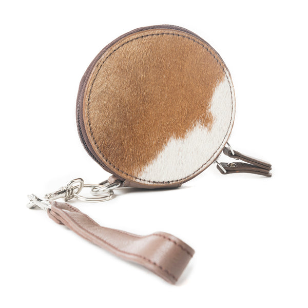 Mesa Halo Hairon Coin Pouch in Mocha Marble - Myra USA
