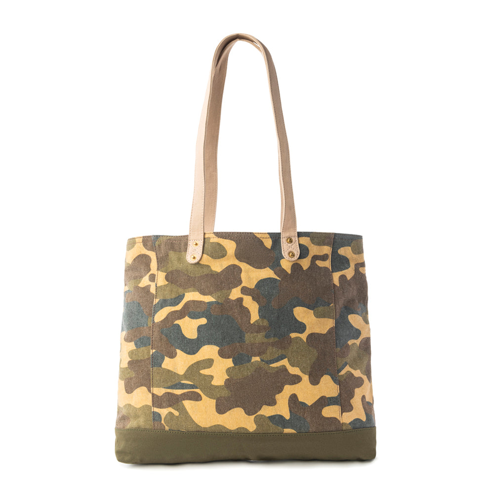 Myra Ranger’s Day Tote Bag in Jungle Camo Green