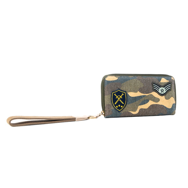 Myra Ranger’s Day Wallet in Moss Camo Green - Myra USA