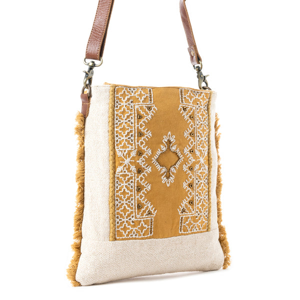 Harvest Grove Shoulder Bag in Golden Bloom - Myra USA