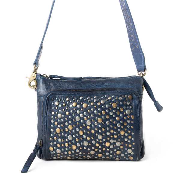 Mossveil Leather Bag in Blue - Myra USA