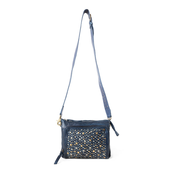 Mossveil Leather Bag in Blue - Myra USA