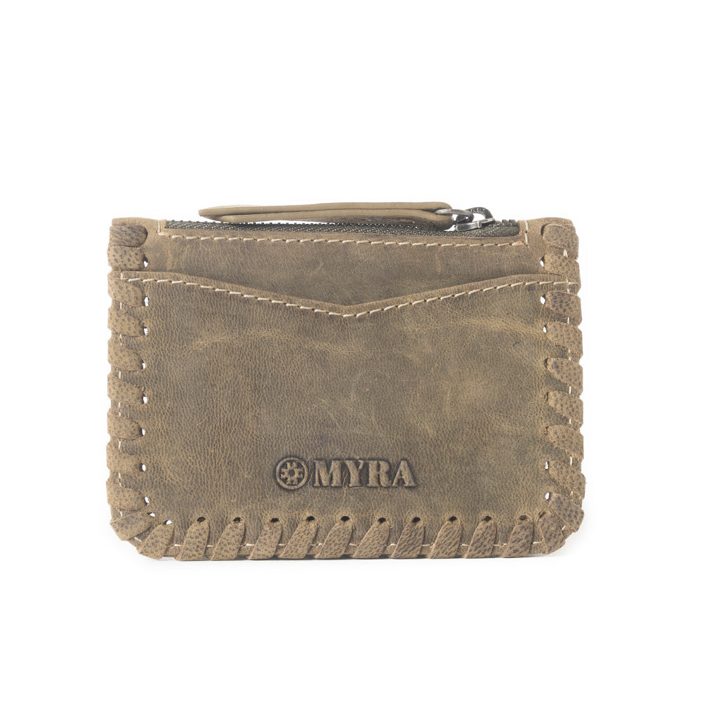 Outlander Edge Western Embroided Credit Card Holder in Brown