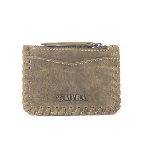 Outlander Edge Western Embroided Credit Card Holder in Brown