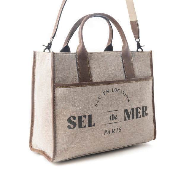 Sel de Mer Shoulder Bag in Old Mill White - Myra USA