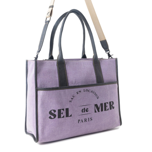 Sel de Mer Tote Bag in Purple - Myra USA