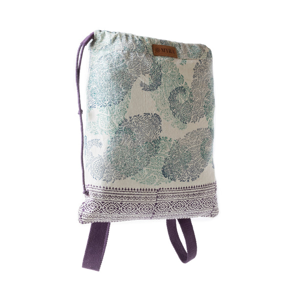Pastel Petals Canvas Backpack in Lavender Bloom - Myra USA
