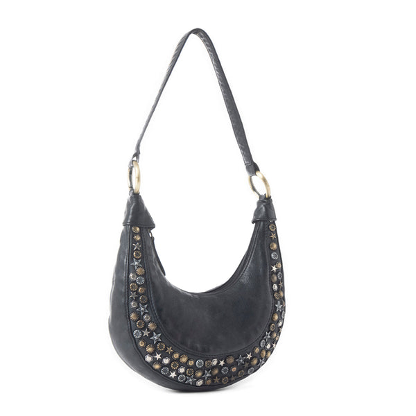 Myra Midnight Mesa Shoulder Bag in Dusty Onyx - Myra USA