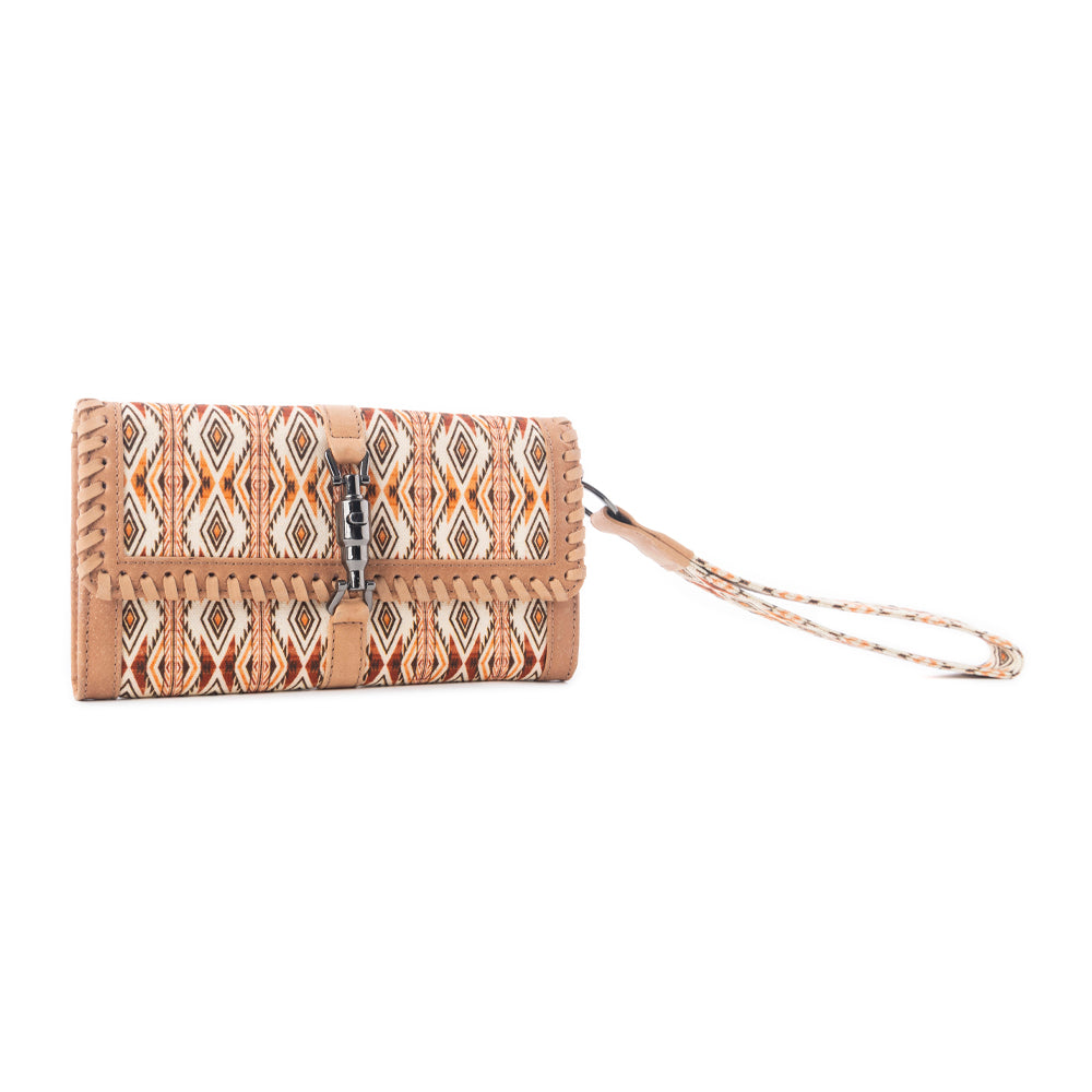 Sonora Sunset Western Woven Wallet in Desert Sage