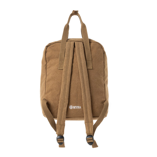 Pioneer Trek Canvas Backpack Bag in Rust Tan - Myra USA