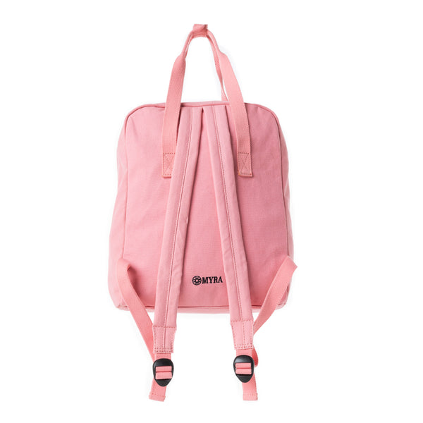 Pioneer Trek Canvas Backpack Bag in Pink - Myra USA