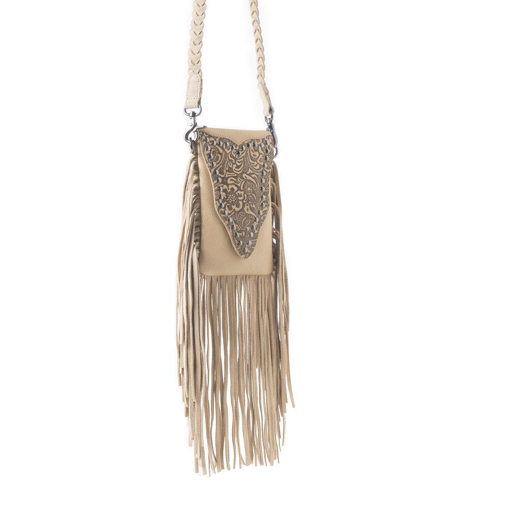 Whispering Totem Leather Bag in Nomad Ivory - Myra USA