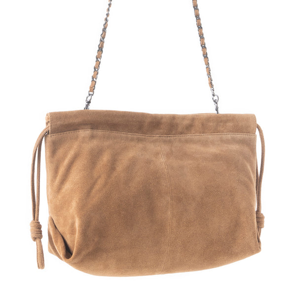 Wanderlust Suede Shoulder Bag in Brown - Myra USA