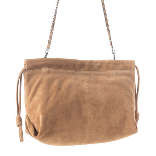 Wanderlust Suede Shoulder Bag in Brown - Myra USA