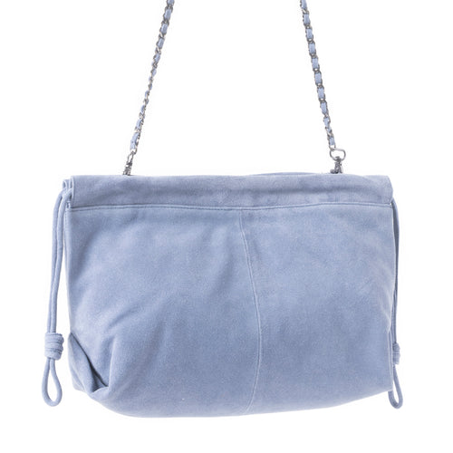 Wanderlust Suede Shoulder Bag in Blue - Myra USA
