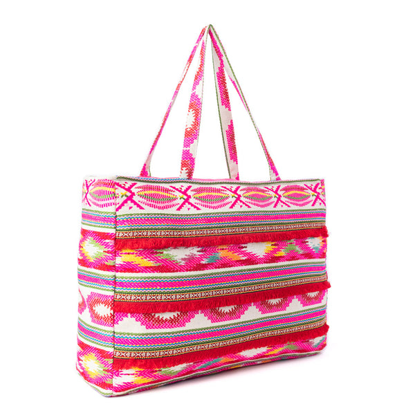 Myra Carnival Dawn Weekender Bag in Neon Fuchsia - Myra USA