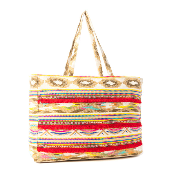 Myra Sundancer Weekender Bag in Crimson Wave - Myra USA