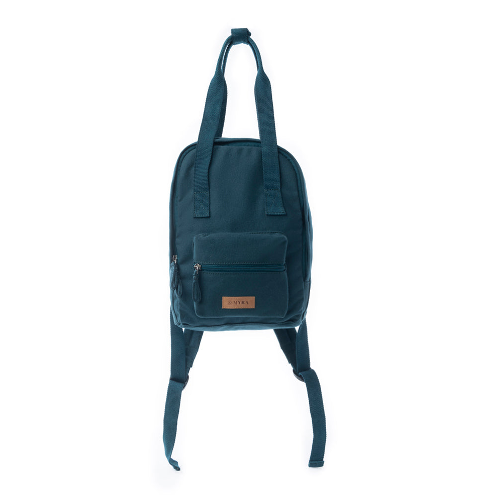 Myra Summit Blue Cotton Backpack in Marine Blue