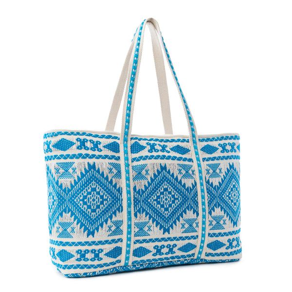 Myra Lagoon Trail Weekender Bag in Ocean Sand - Myra USA