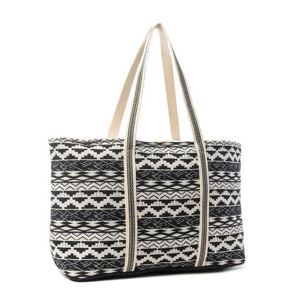 Myra Nocturne Mesa Weekender Bag in Midnight Ivory - Myra USA