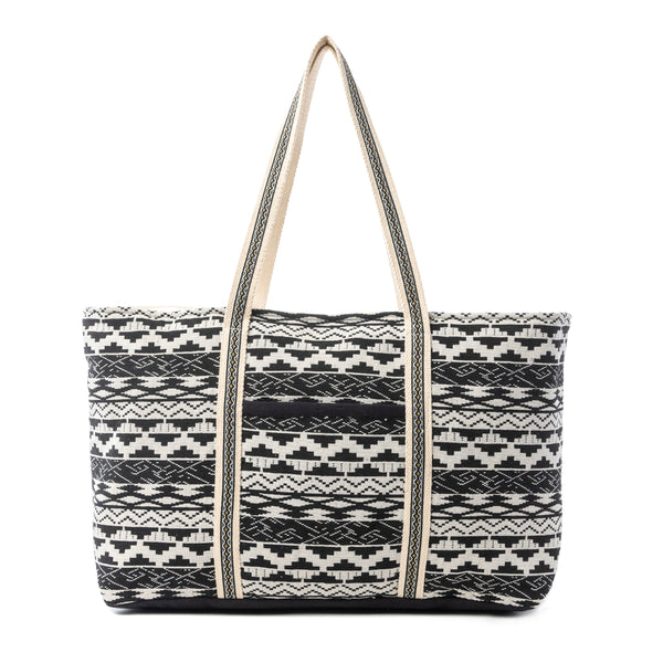 Myra Nocturne Mesa Weekender Bag in Midnight Ivory - Myra USA