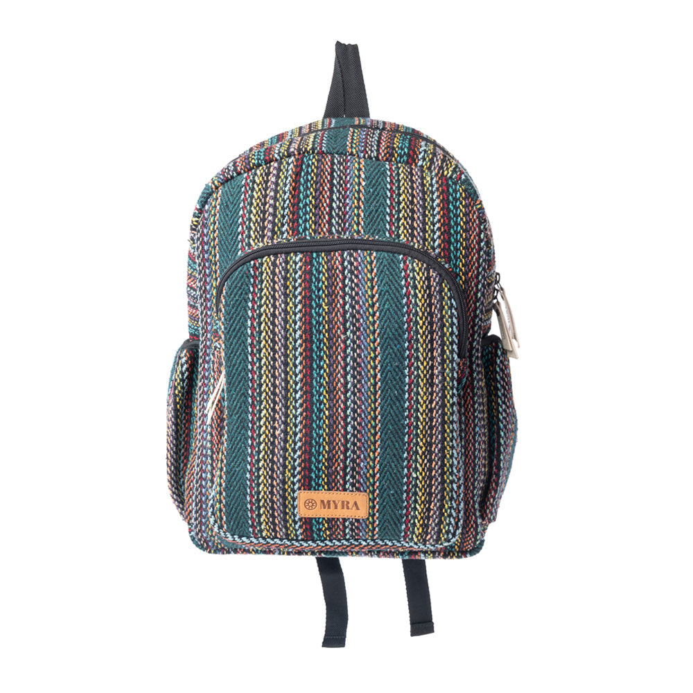Myra WanderWeave Backpack in Forest Green