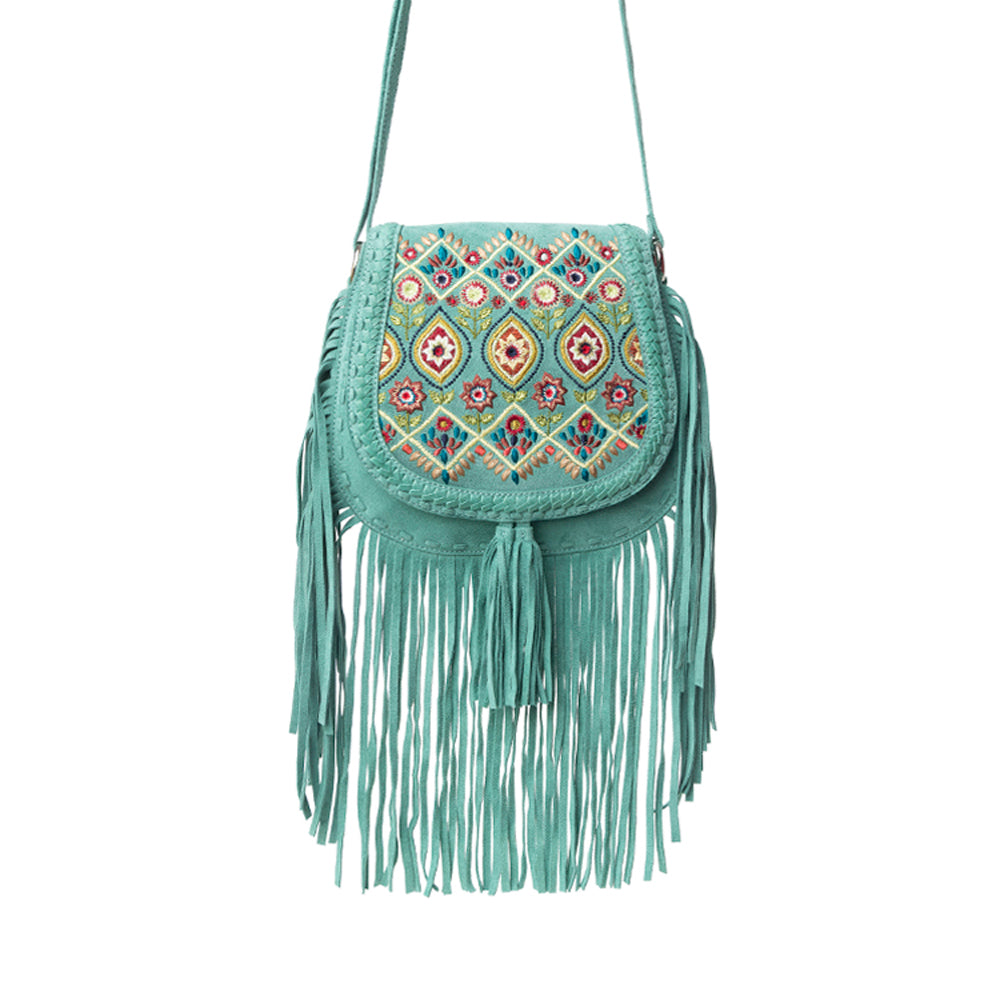 Myra Mojave Meadow Leather Bag in Dusty Jade - Myra USA