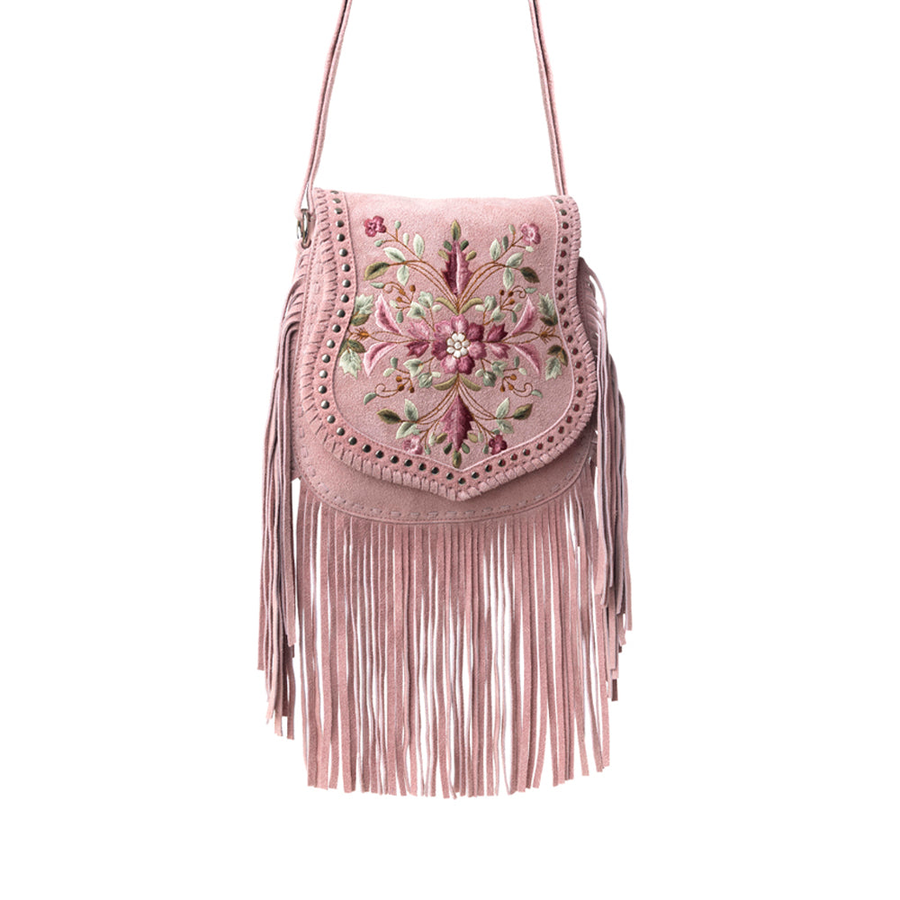 Myra Mojave Meadow Leather Bag in Old Rose - Myra USA