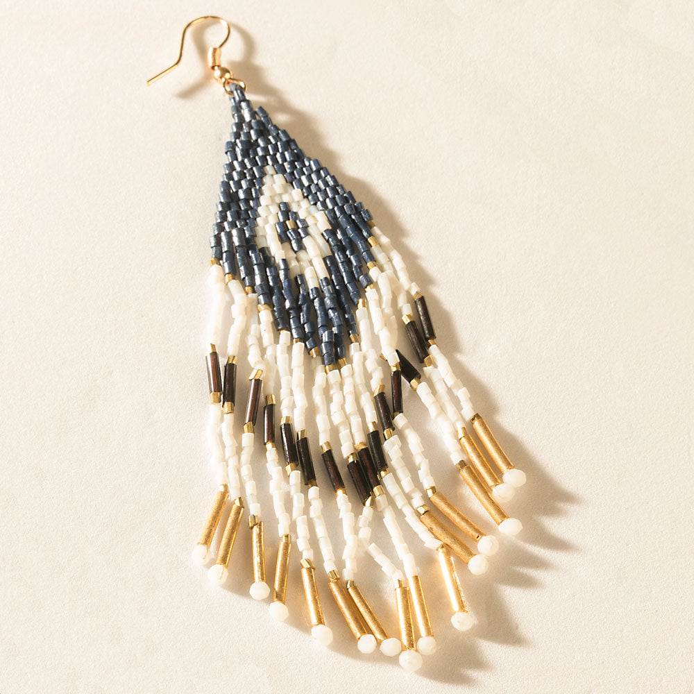 Cheyenne Fringe Earrings in Gold Dust