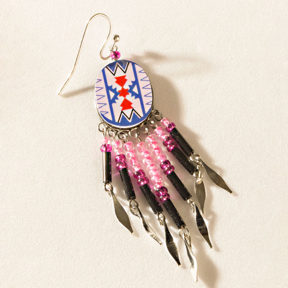 Apache Rose Earrings in Prairie Rose