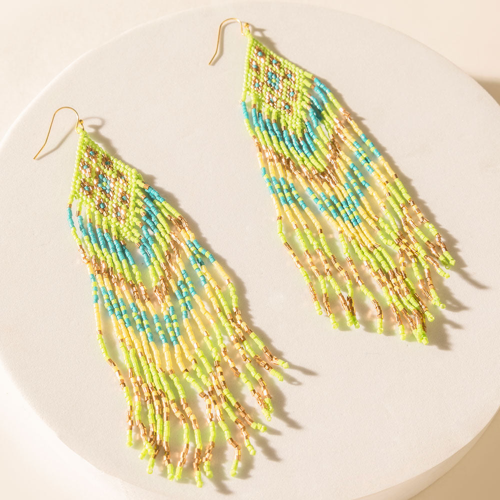 Calypso Bloom Earrings in Cactus Lime
