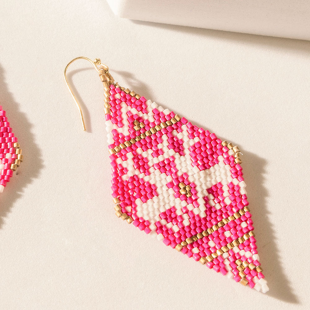 Rosa Prairie Earrings in Dusty Pink