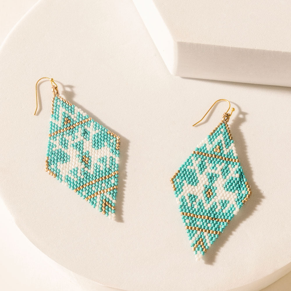 Marisol Fringe Earrings in Lapis Blue