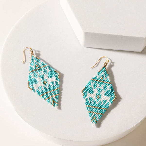 Marisol Fringe Earrings in Lapis Blue
