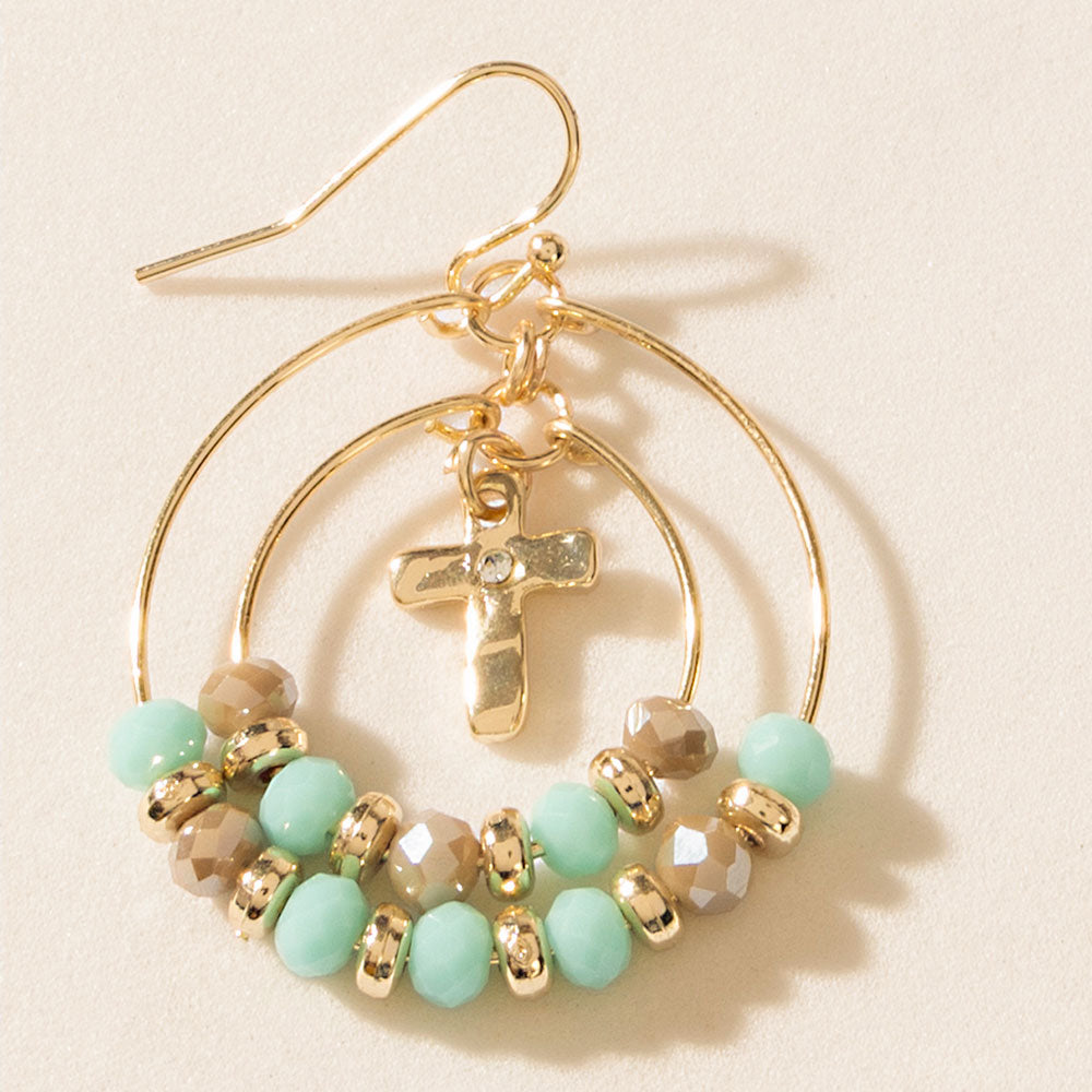 Serenity Earrings in Aqua Gold - Myra USA