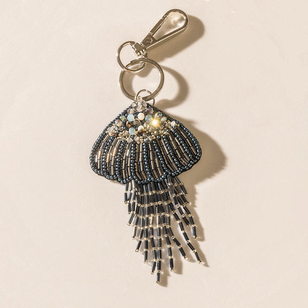 Moon Jelly Keychain in Midnight Blue - Myra USA