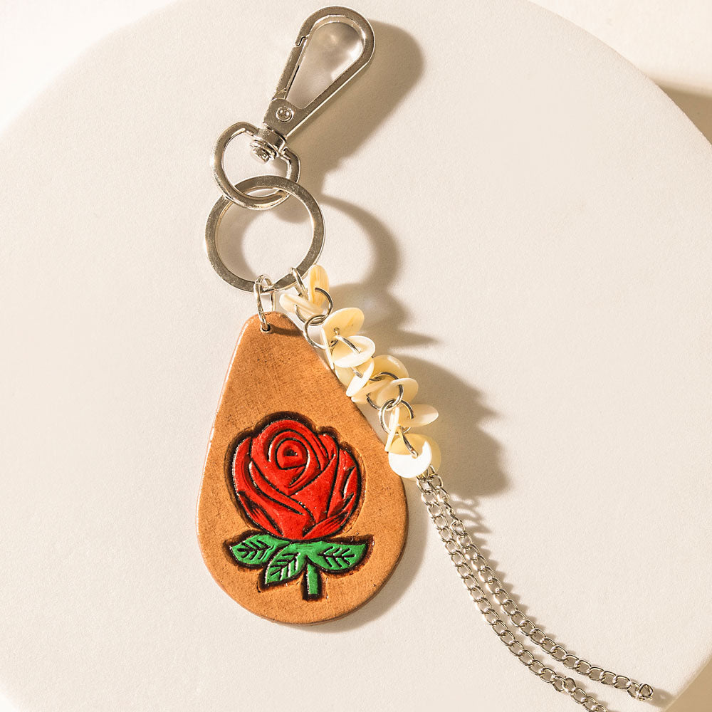 Rodeo in Bloom Keychain in Sage Rose