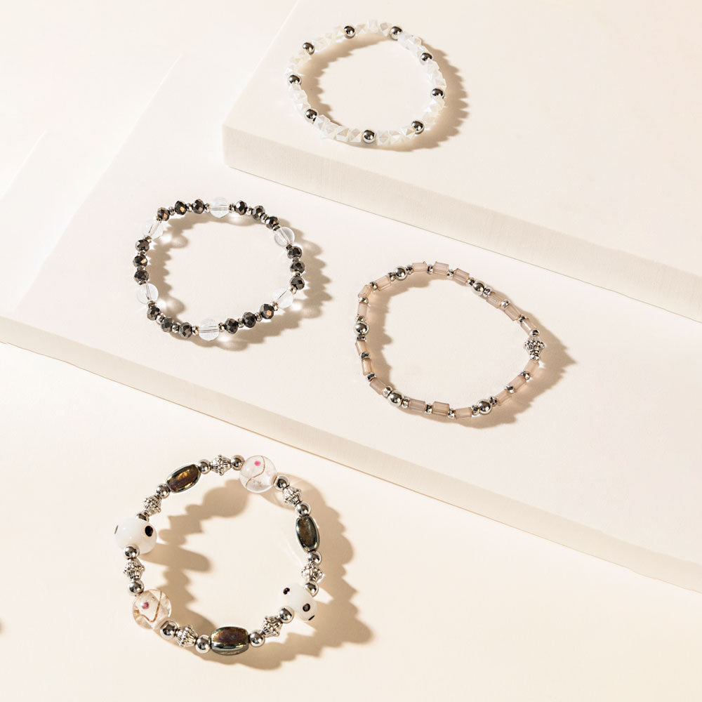 Ashen Aura Bracelet in Frost Grey - Myra USA