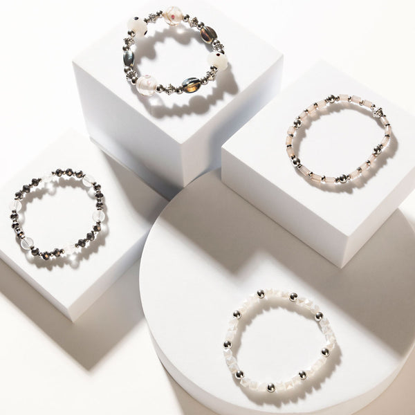 Ashen Aura Bracelet in Frost Grey - Myra USA