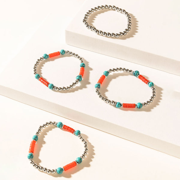 Red River Ritual Bracelet in Aqua Red - Myra USA
