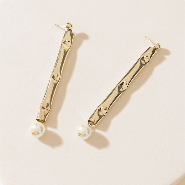 Gilded Calm Earrings in Solar Gold - Myra USA