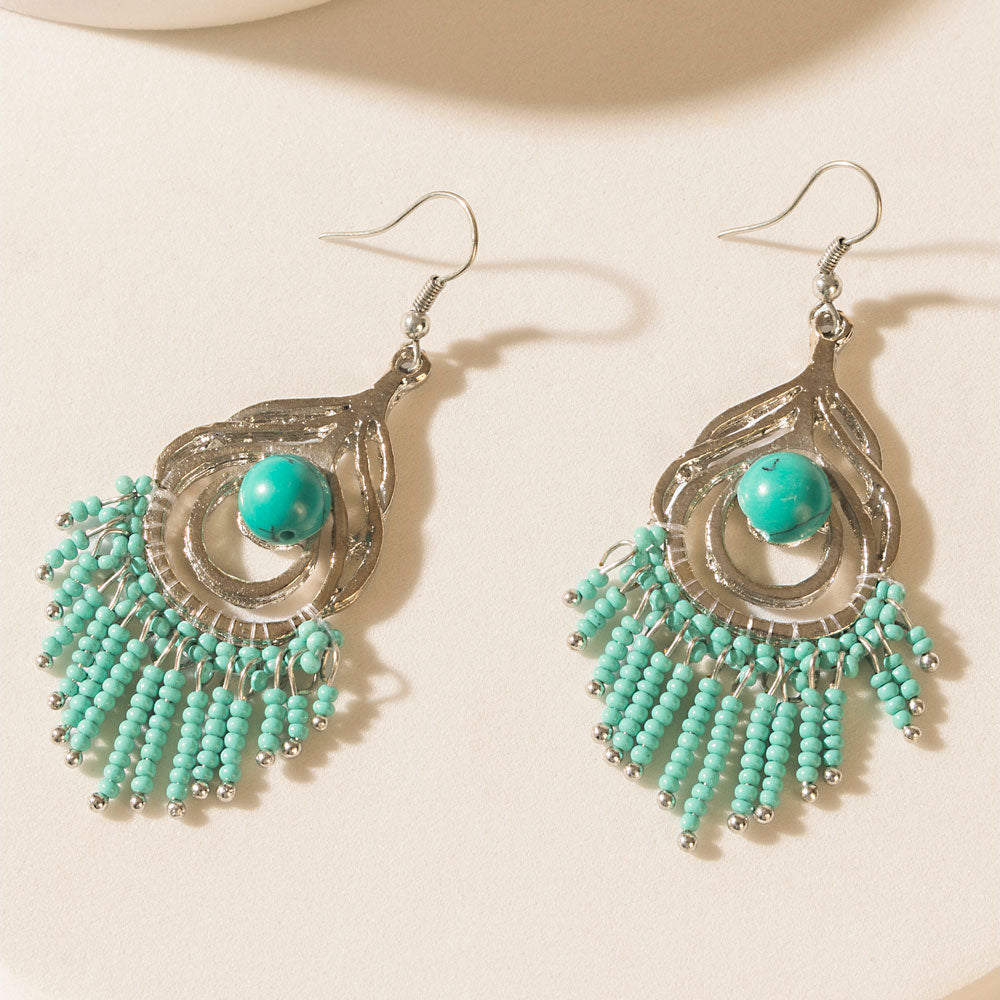 Sway of the Sea Earrings in Lagoon Blue