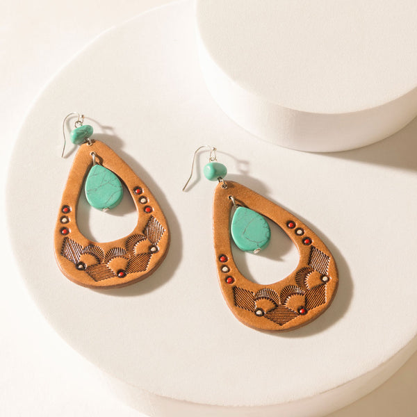 Horizon Howl Earrings in Canyon Clay - Myra USA