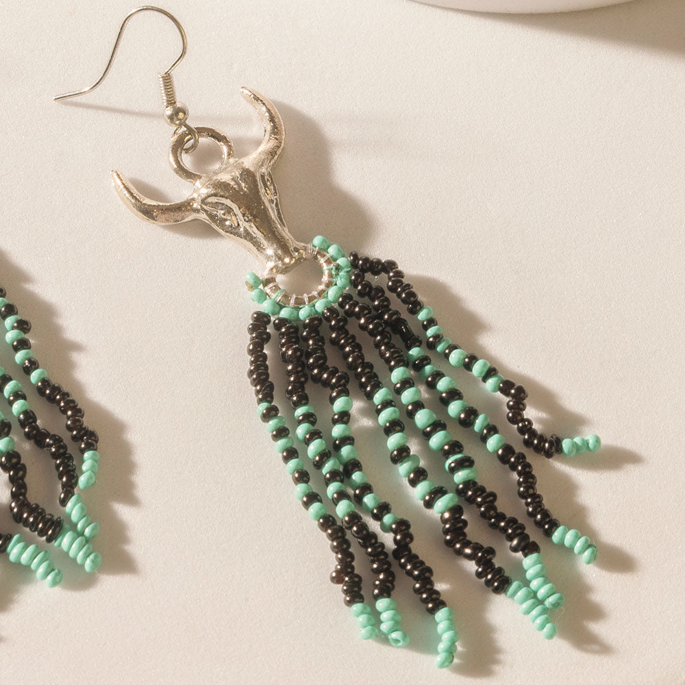 Wichita Bones Earrings in Canyon Blue - Myra USA
