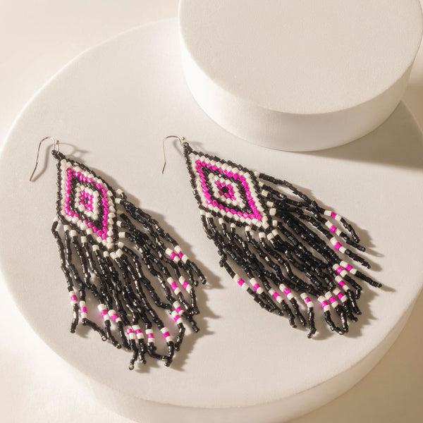 Diamondback Earrings in Mesa Pink - Myra USA