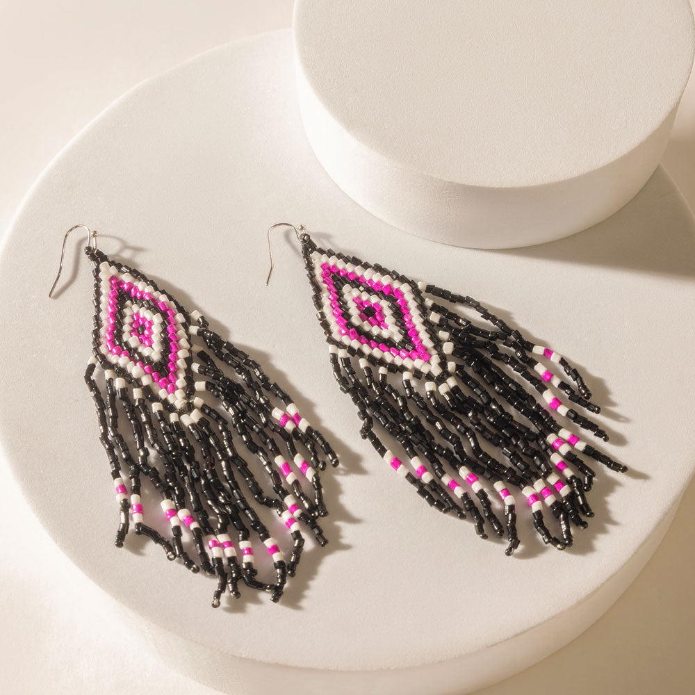 Diamondback Earrings in Mesa Pink - Myra USA